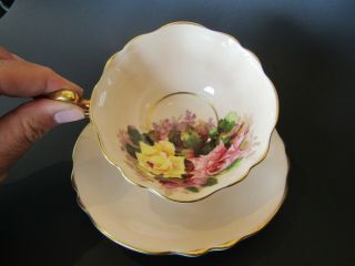 Reserved for QUTR Vintage Double Warrant Paragon Teacup and Saucer 2