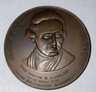 Captain James Cook Hawaiian Islands Hawaii Large Token Coin Medal