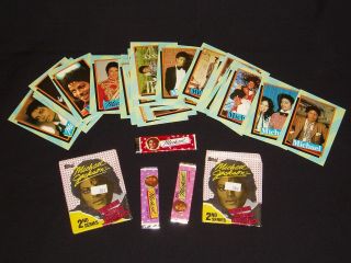 1984 Full Set Michael Jackson Series 2 Topps 33 Cards/wrap/gum