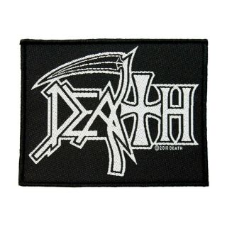 Death Heavy Metal Band Logo Patch Chuck Schuldiner Music Woven Sew On Applique