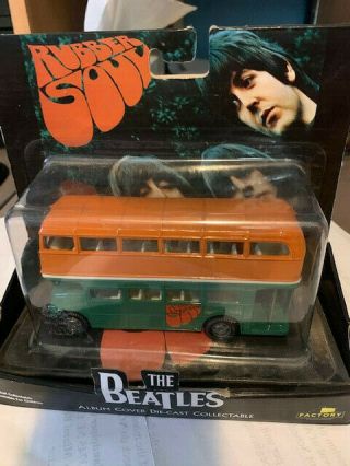 Factory The Beatles 2012 Rubber Soul Bus Album Cover Die Cast Collectible 1069w