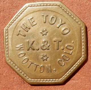 Wootton Colorado R10 Token ⚜️ The Toyo K.  & T.  Coal Mining Ghost Town