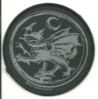 Cradle Of Filth Dragon 2015 Circular Woven Sew On Patch Official Merchandise
