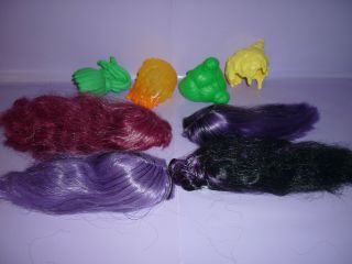 Monster High " Create A Monster " X 8 Wigs (hair & Plastic)