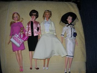 2007 Grease Sandy & Rizzo Pink Ladies Plus 2 More Collector Barbies