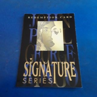 1996 Sports Time Beatles Redemption Card John Lennon Rare Signature Series Look