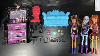 Monster High Coffin Bean Playset And Clawdeen Doll