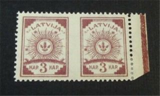 Nystamps Russia Latvia Stamp Og H Imperf Error