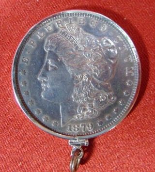 1879 Morgan Dollar $1 Silver Coin Love Token Engraved Anniversary 1888 - 1913 Vgc