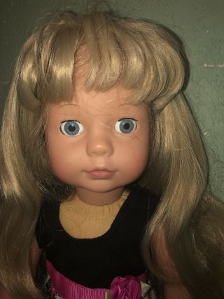 Gotz Puppe 18.  5 inches Play Doll Soft Body Vinyl Limbs Blond Hair 2