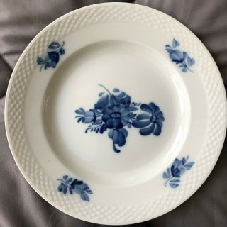 Lovely Set of 6 Royal Copenhagen Blue Flower Braided Salad Plates 2