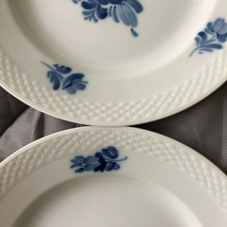 Lovely Set of 6 Royal Copenhagen Blue Flower Braided Salad Plates 3