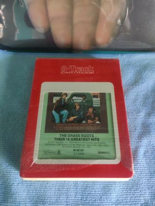 The Grass Roots - Their 16 Greatest Hits Dunhill Records/8 Track Tape Vg,