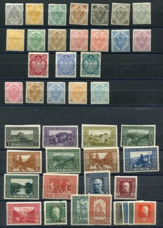 Au389) Bosnien Mlh Stamps 1879 - 1918 Some Imperf.  No Res Bosnia