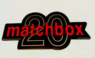Matchbox 20 Twenty Vintage Sticker Rob Thomas 1999 Giant Music 90’s