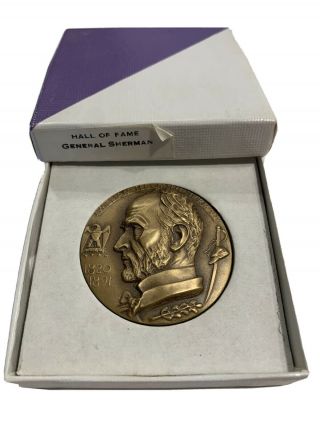 Hall Of Fame For Great Americans General William Tecumseh Sherman Bronze Medal