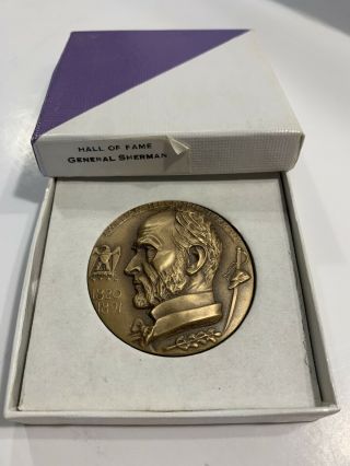 HALL OF FAME FOR GREAT AMERICANS GENERAL WILLIAM TECUMSEH SHERMAN BRONZE MEDAL 2