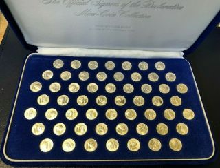 Franklin Signers Of The Declaration Of Independence Silver Mini Coin Set