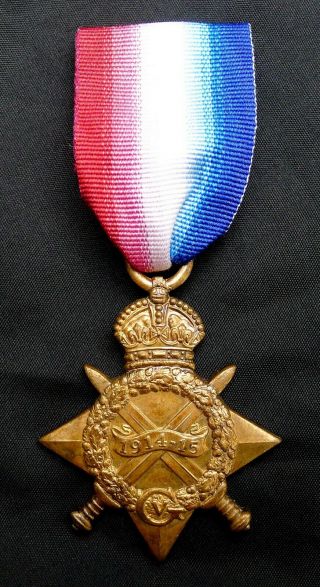 Unnamed Ww1 1914 - 1915 Star;,  Unissued.  Die - Struck Bronze Medal 29.  8 Gms