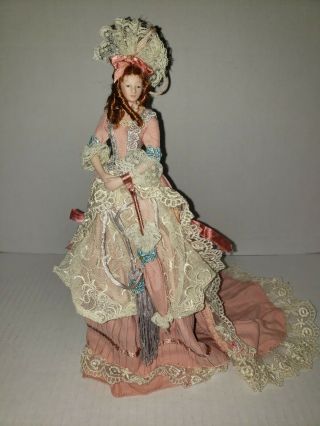 Peach/lavender Southern Belle Tassel Doll Popular Creations W/o Box