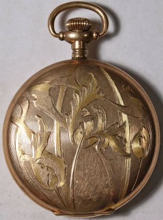 Illinois Grade 405 Pocket Watch 12 Size 17 J.  Gold - Filled Hunting - 2