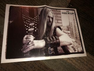 Zakk Wylde & Jack White - Guitar World 2 - Sided Centerfold Poster (folded)