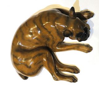 Rosenthal Porcelain Boxer Dog Figurine By Fritz Heidenreich Germany