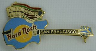Hard Rock Cafe San Francisco Trolley Car Guitar Pin