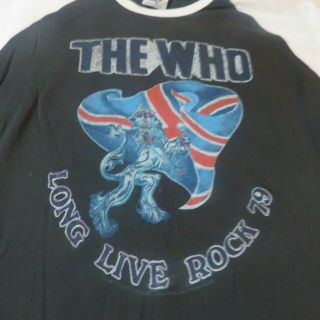 2005 The Who - Long Live Rock Raglan Lg Shirt Size Large