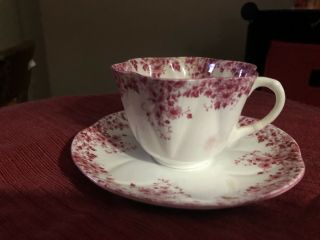 Shelley Dainty Pink Cup & Saucer.  3 Cups And Saucers