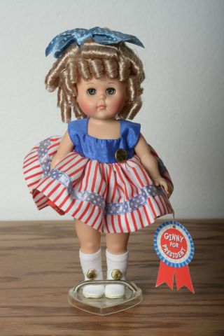 Vogue Ginny Doll " Ginny For President ",  From " The Land That I Love " Edition
