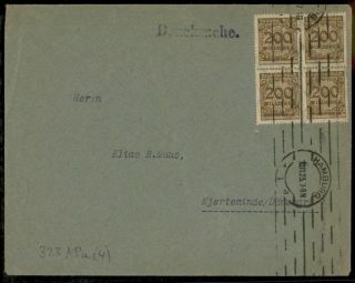 Germany November 10 1923 Inflation Cover To Denmark 73291