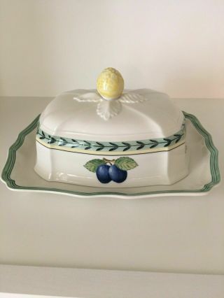 Villeroy And Boch French Garden Butter Dish And Cover