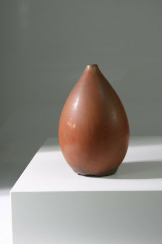 Carl - Harry Stalhane - Stoneware Teardrop Vase - Rorstrand - Soa - Sweden - 1950
