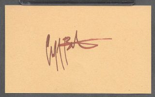 Cliff Burton Metallica Autograph Reprint Appears Authentic On 3x5 Card