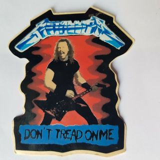 Rare Vintage Vinyl Sticker No Cd Metallica Kirk Hammett