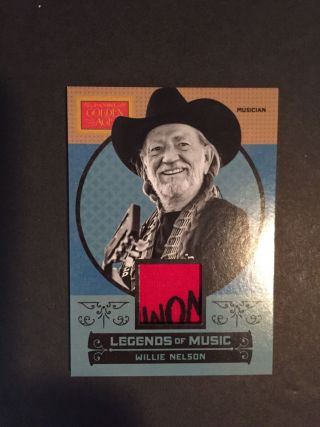 2014 Panini Golden Age Willie Nelsons Legends Of Music Memorabilia Card