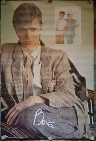 David Bowie Poster 1982 Vintage 80 