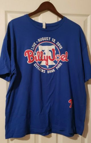 Billy Joel 2015 Philadelphia Tour Shirt (size Xxl)