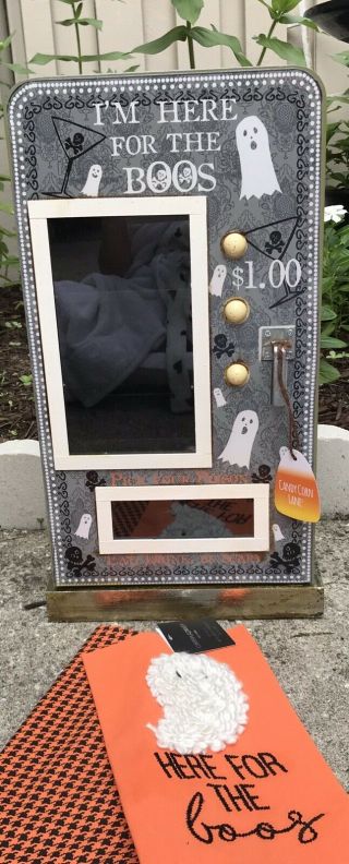 Halloween Witch ' s Brew Little Monsters Boos Cabinet Perf For Rae Dunn Display 3