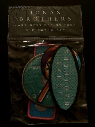 Jonas Brothers Happiness Begins Tour 2019 Vip Patch Set