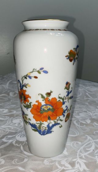Raynaud Ceralene Limoges Vieux Chine Empire Vase 8.  5” Height Top Circ 131/4” - 8”