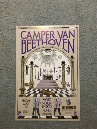 Camper Van Beethoven Fillmore Concert Poster F19 Mojo Nixon Skid 1988