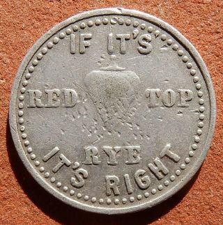 Westcliffe Colorado R10 Pictorial Token ⚜️ Fred Schlaepii Saloon Red Top Rye