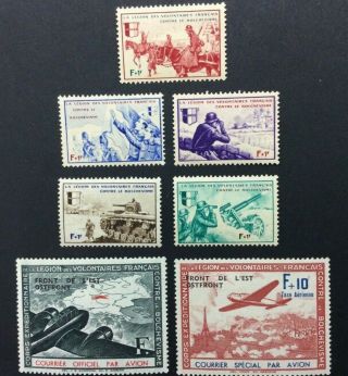 Ww2 The Legion Of French Volunteers 1942 - Mnh & Mlh Rare