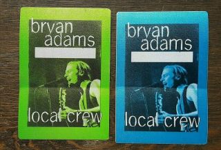 Bryan Adams 2 Backstage Passes