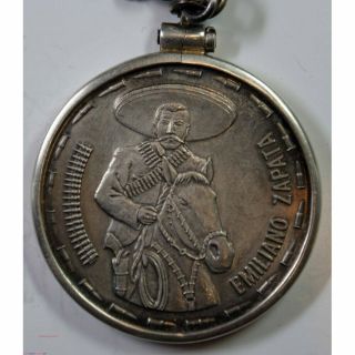 Médaille 2 Onzes Argent,  Emiliano Zapata Révolution Mexique L 