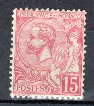 Monaco 1891 N° 15 Mh Prince Albert 1er Cv 250$