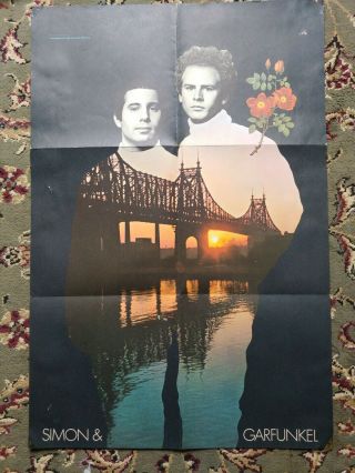Simon And Garfunkel Poster Bridge Over Troubled Water Copyright 1968