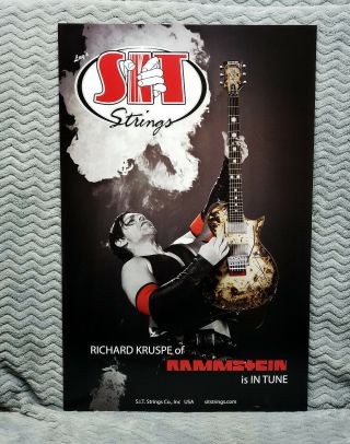 Rammstein Richard Kruspe Sit Strings Promo Poster L@@k
